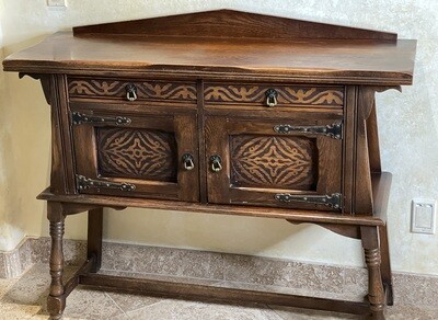 Antique Kuchins Furniture Oak Sideboard Cabinet Antique Kuchins Furniture Oak Sideboard Cabinet
