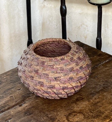 #5 Original Kraynek Prince Torrey Pine Needle Basket #5 Original Kraynek Prince Torrey Pine Needle Basket