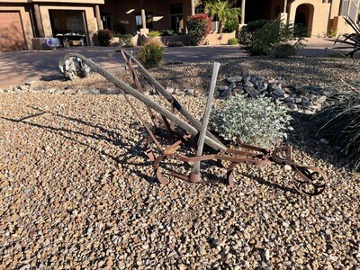 Old pick ax and plow Outdoor yard art Decor Old pick ax and plow Outdoor yard art Decor