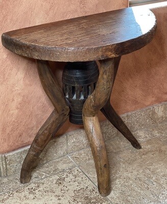 Rustic Reclaimed Wood Half Round Table Rustic Reclaimed Wood Half Round Table