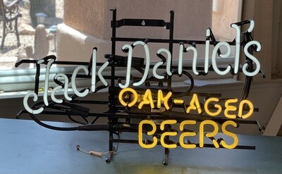 Jack Daniels Oak Aged Beers Neon Beer/Bar Sign JD Advertising