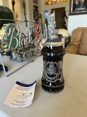 Rare 2007 Anheuser Busch "A Tribute To Brewing" Crystal Membership Stein with COA