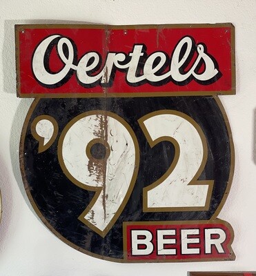 Vintage Oertels ´92 Beer Sign Metal LARGE