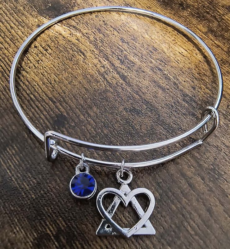 royal blue gem bracelet