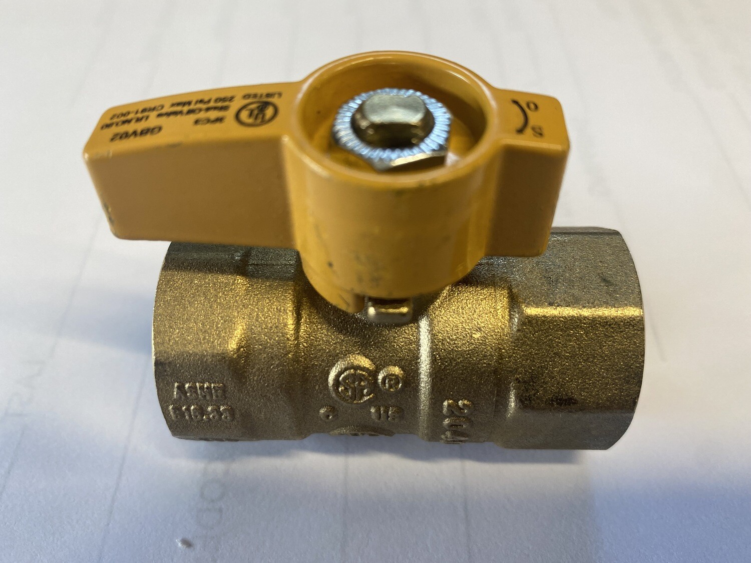 3/4" Ball valve - Propane Only