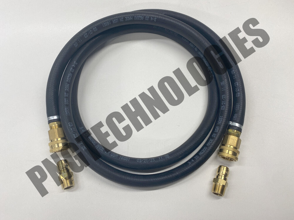 Natural Gas hose with Quick Connects