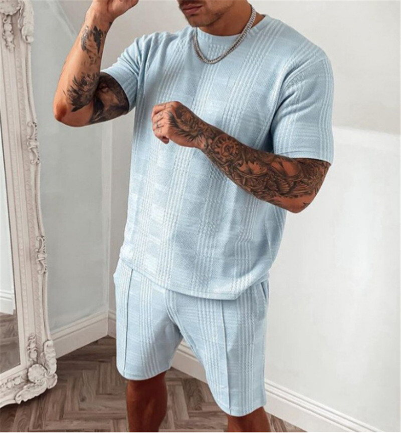 High quality casual summer classy Tshirt and shorts 2 piece set