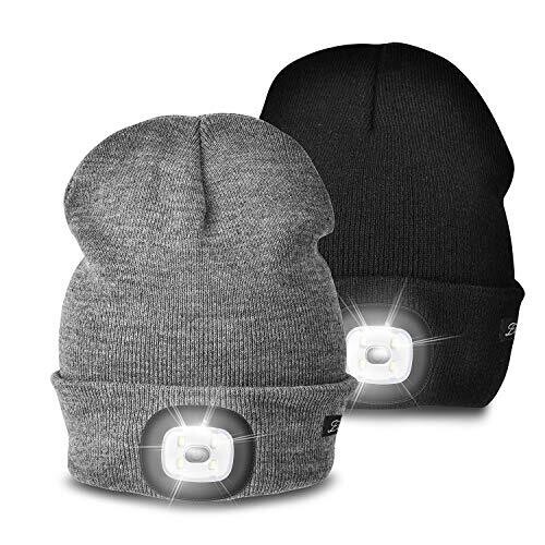 Etsfmoa Unisex Beanie Hat with The Light & USB Rechargeable 