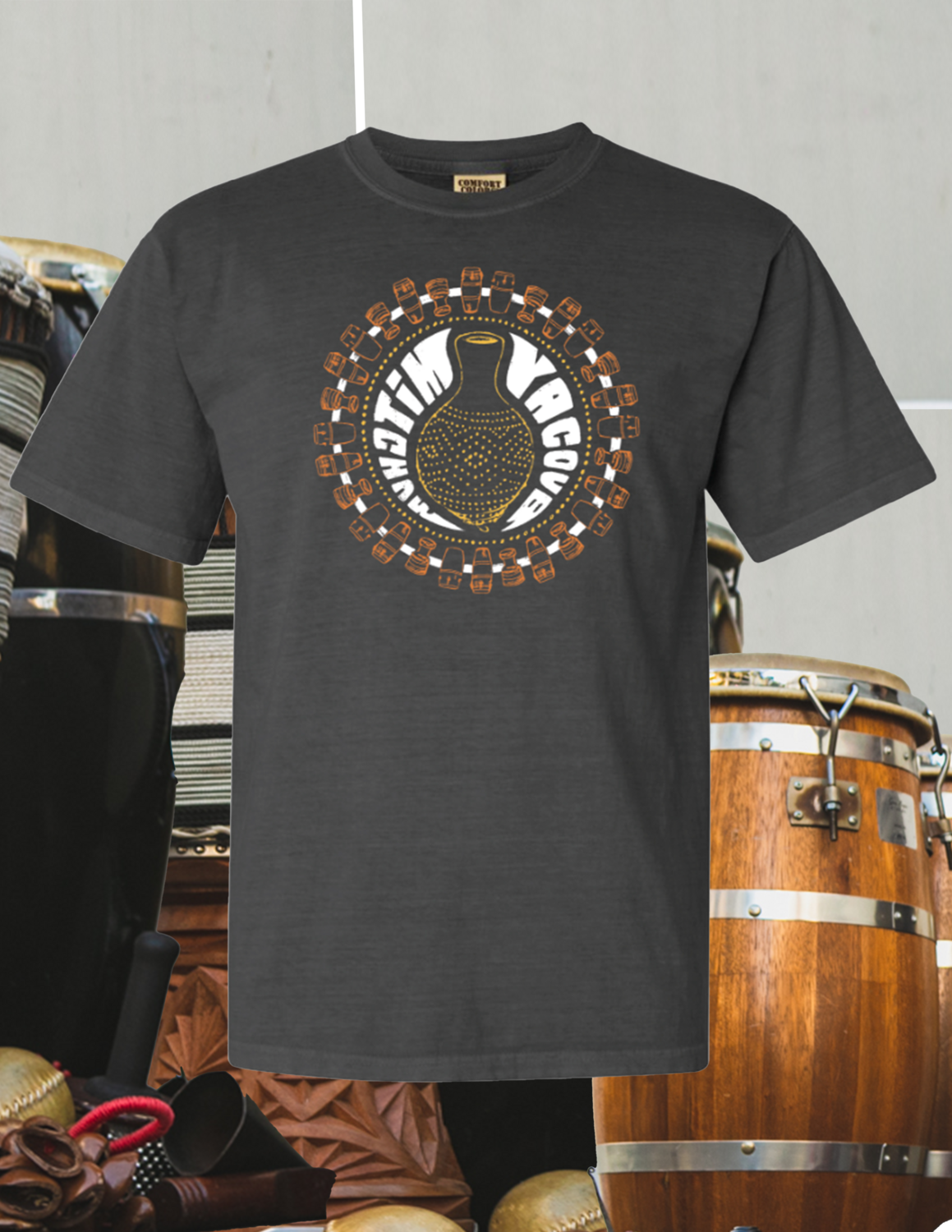 Shekere Tee - Pepper/ Sage