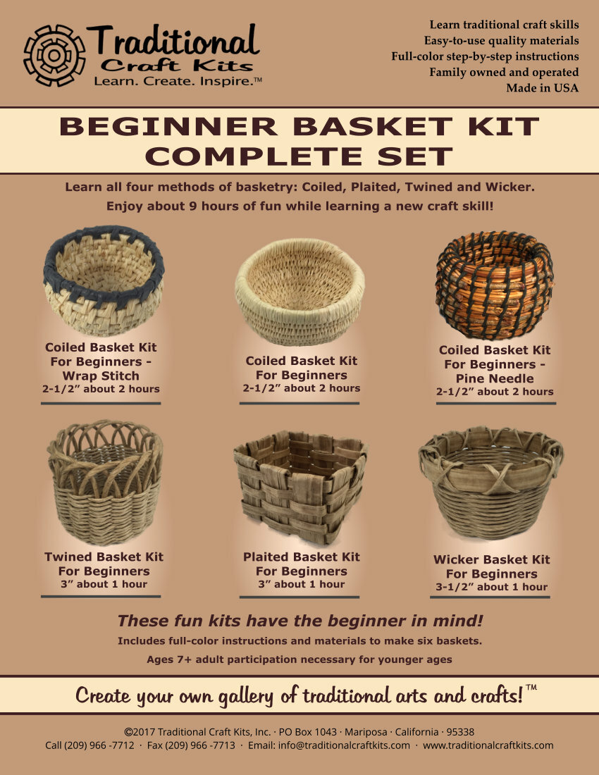Traditional Craft Kits Coil Basket Kit - Pine Needle - Basket Weaving –  NineTribe - Europe
