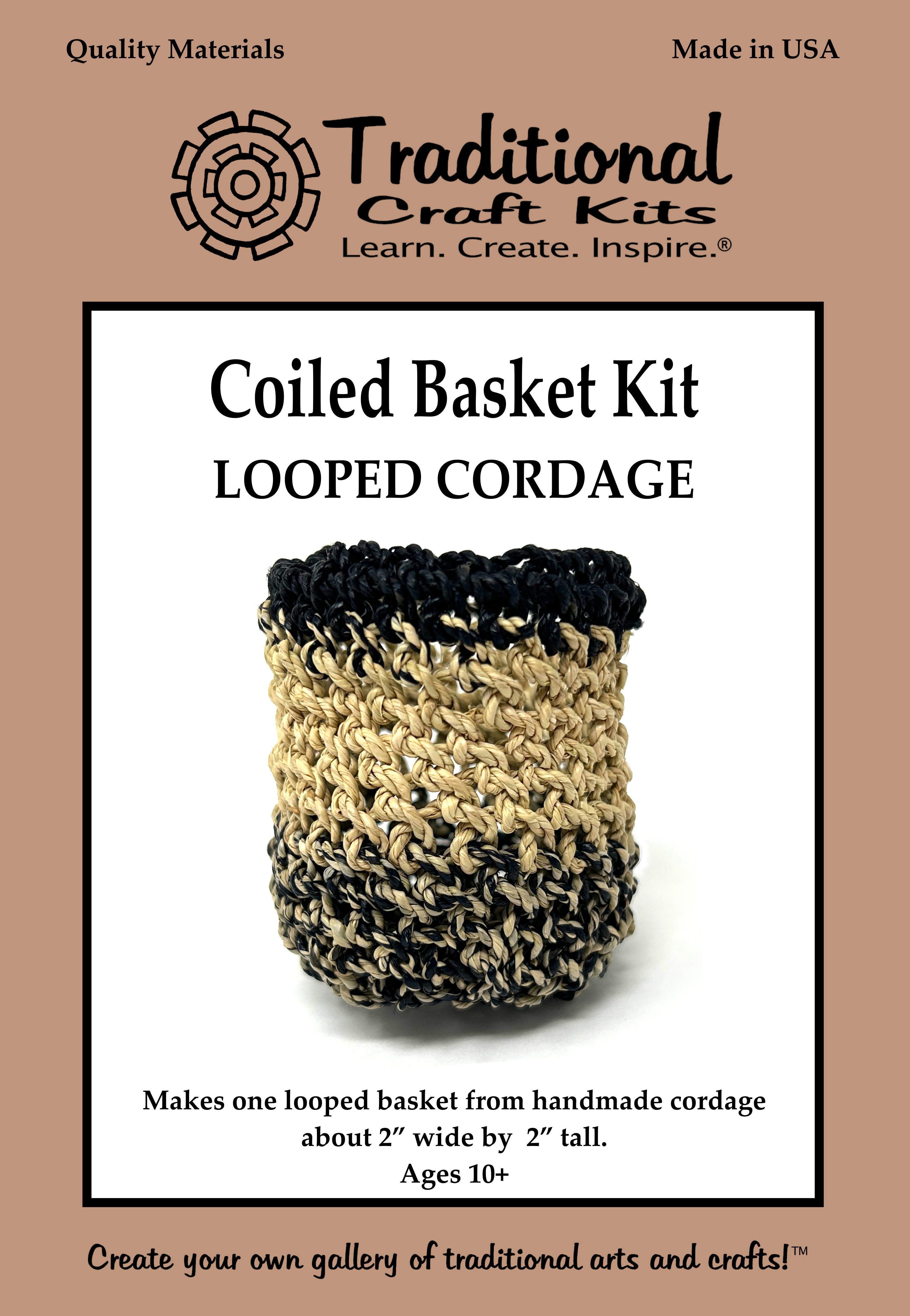 Coiled Basket Kit - Looped Cordage