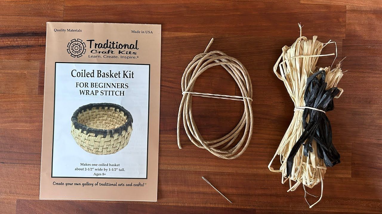 Coiled Basket Kit For Beginners- Wrap Stitch