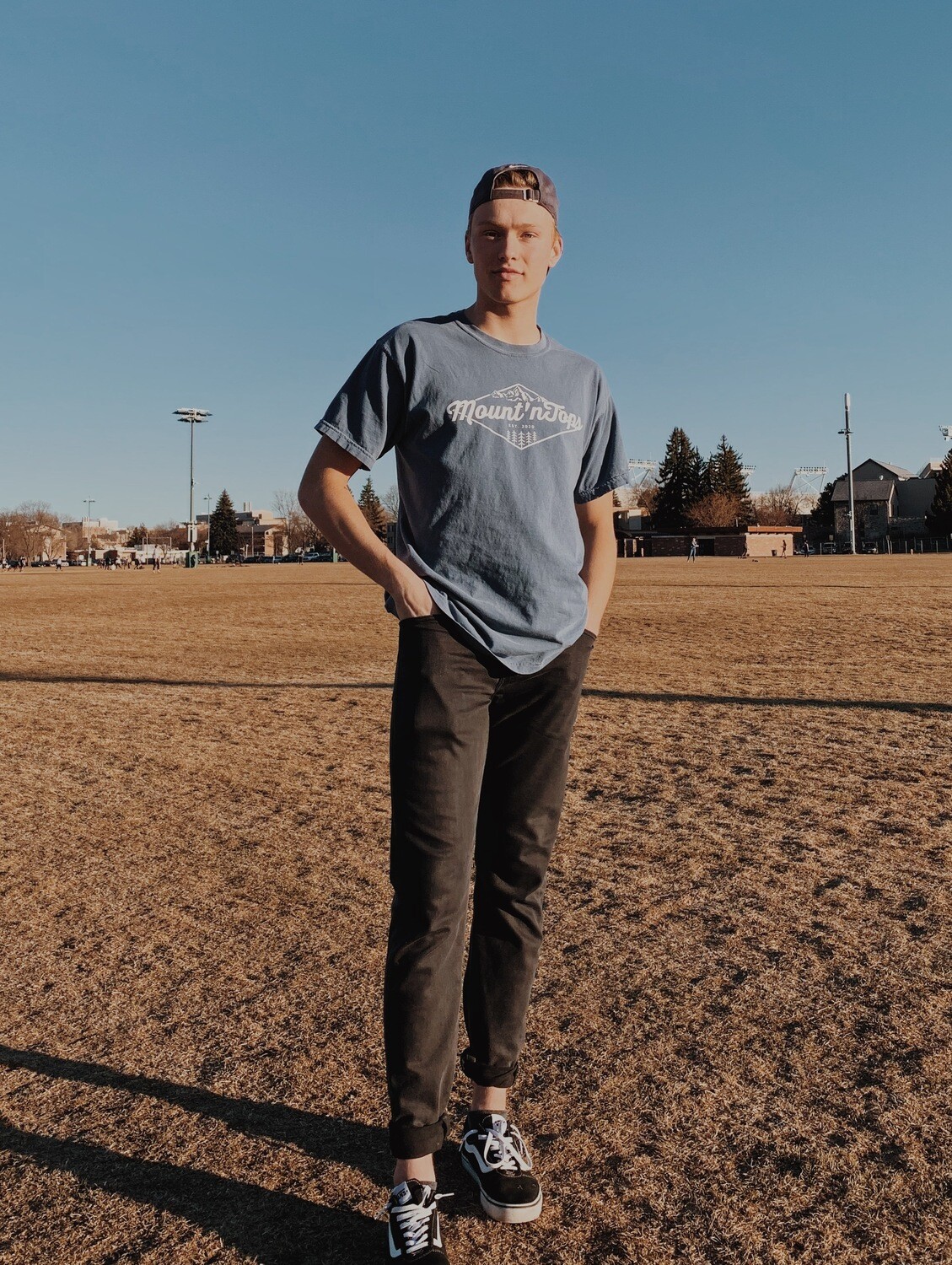 *LARGE* Mount&#39;nTops Flagship Tee | Blue Jean
