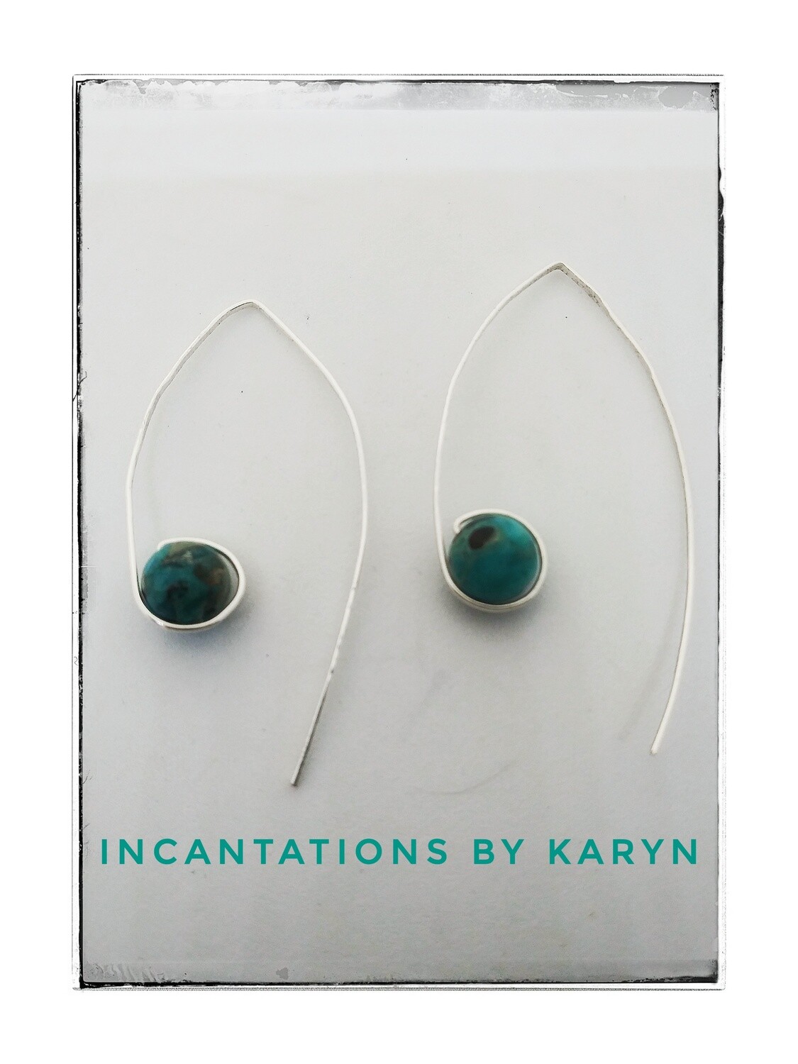 Minimalist gemstone earrings