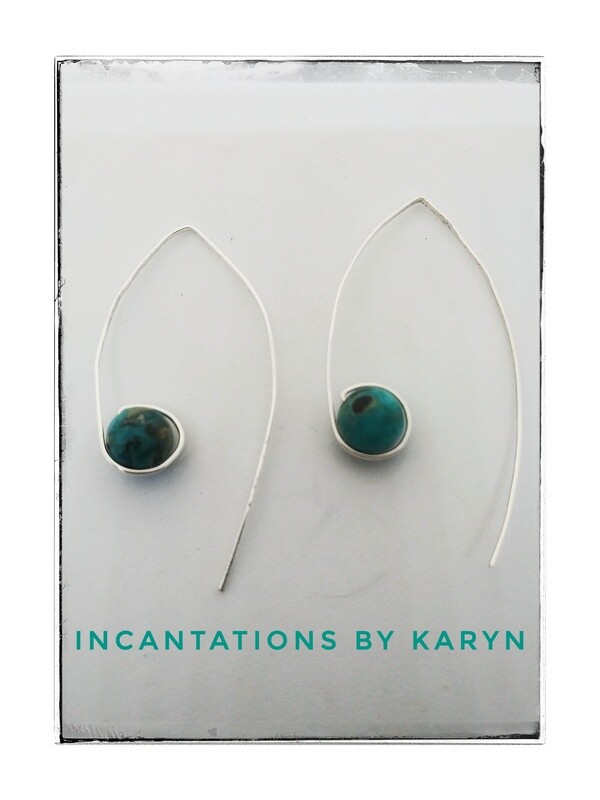 Minimalist gemstone earrings