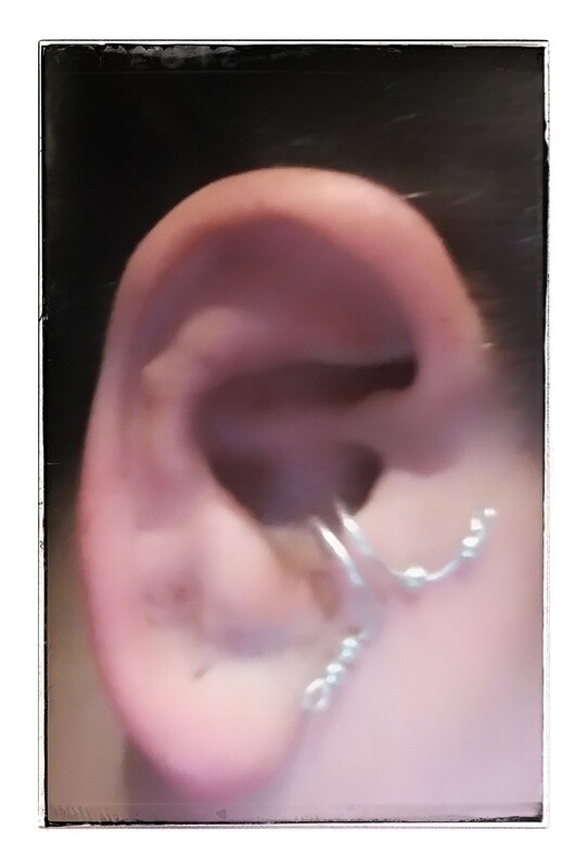 Sterling silver ear cuff