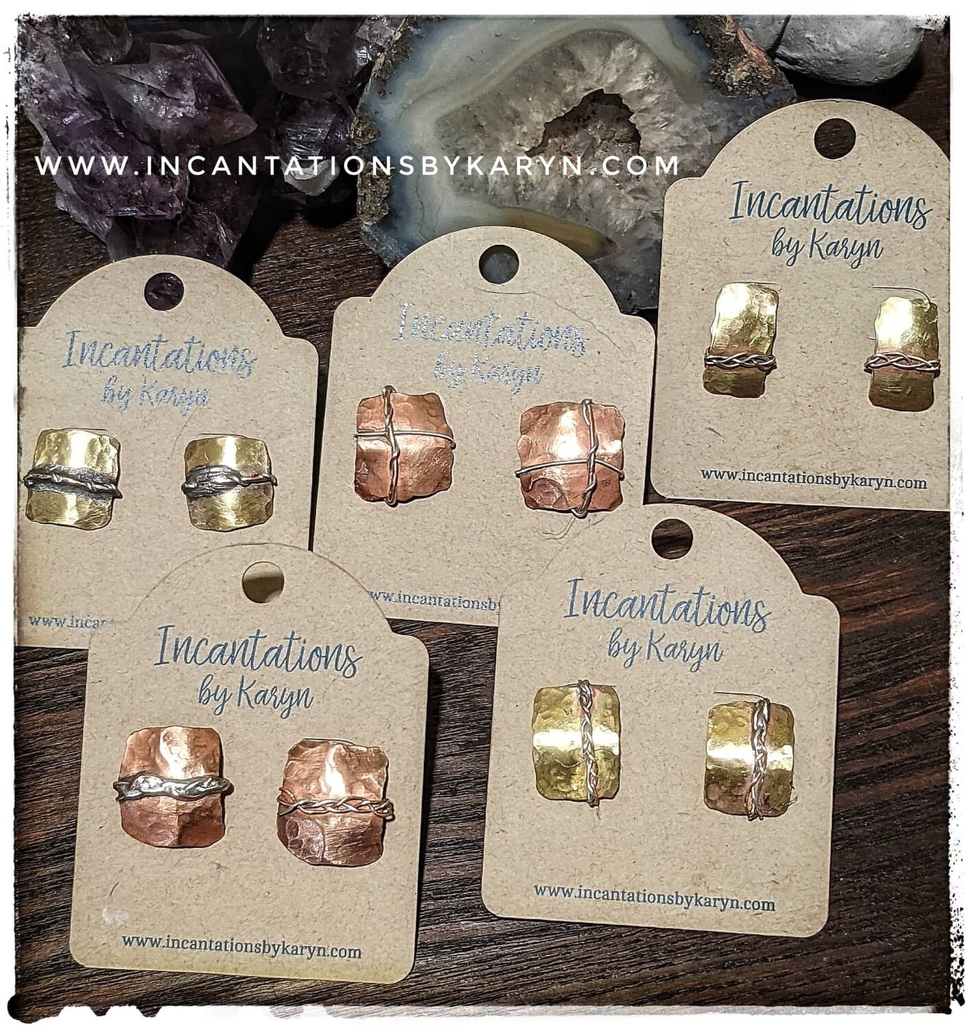 Brass &amp; Copper Studs
