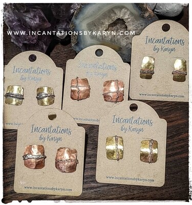 Brass &amp; Copper Studs