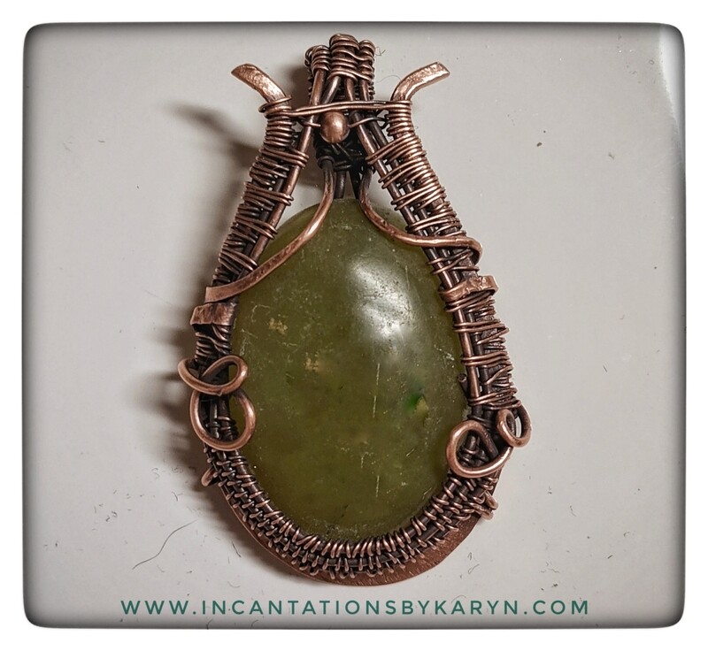 Jade Copper Pendant