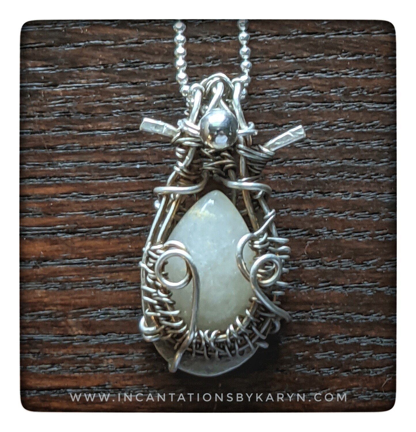 Mini Moonstone Sterling Pendant