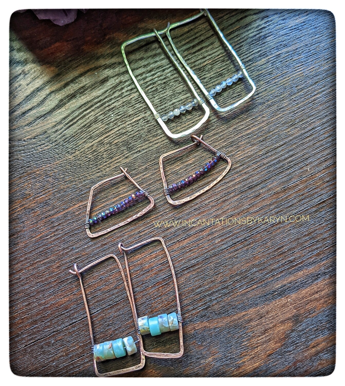 Karla Hoops (copper or sterling)