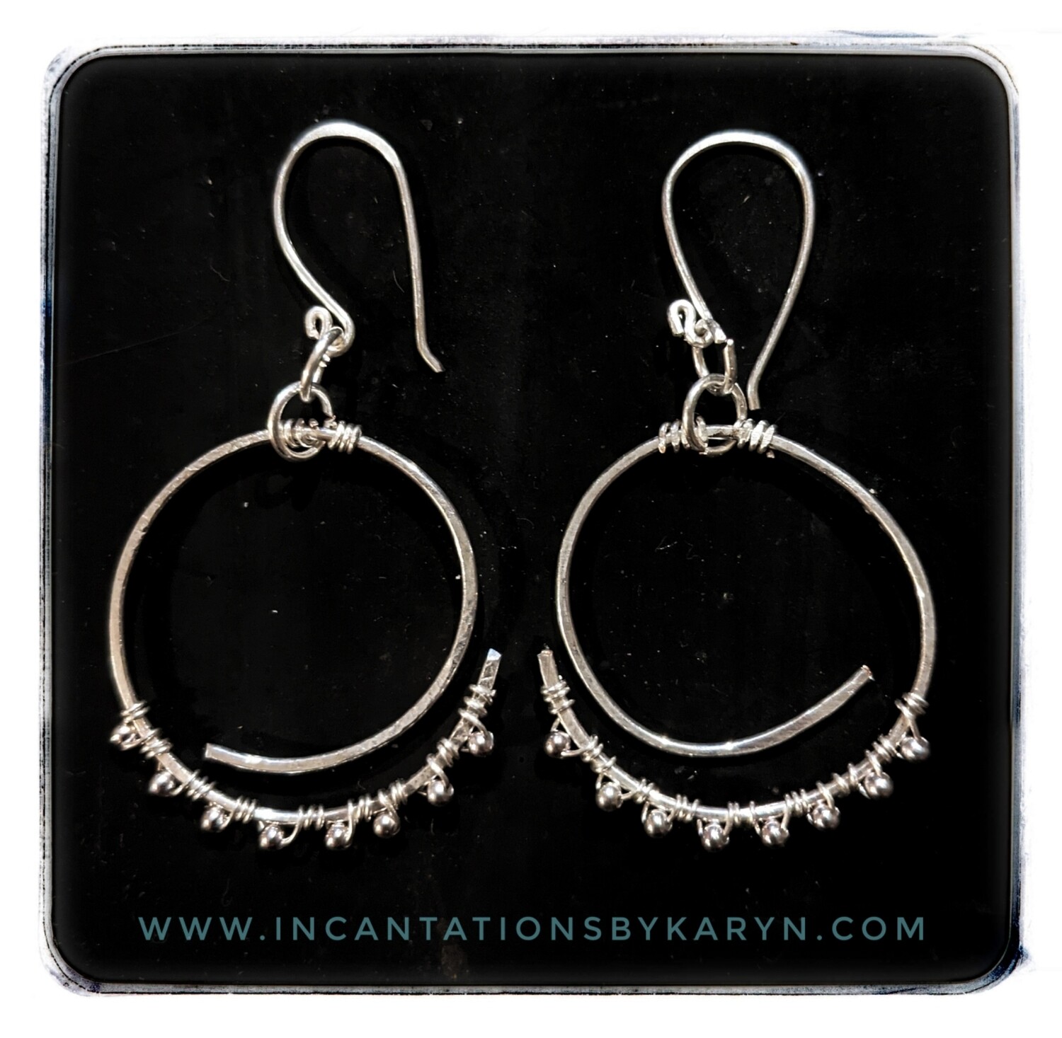 Sterling Silver Mandala Earrings