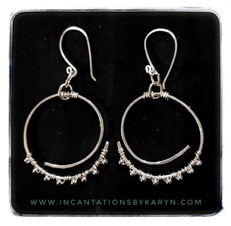 Sterling Silver Mandala Earrings