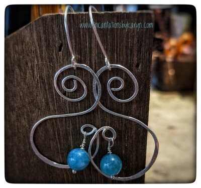 Sterling Silver &amp; Aquamarine Earrings