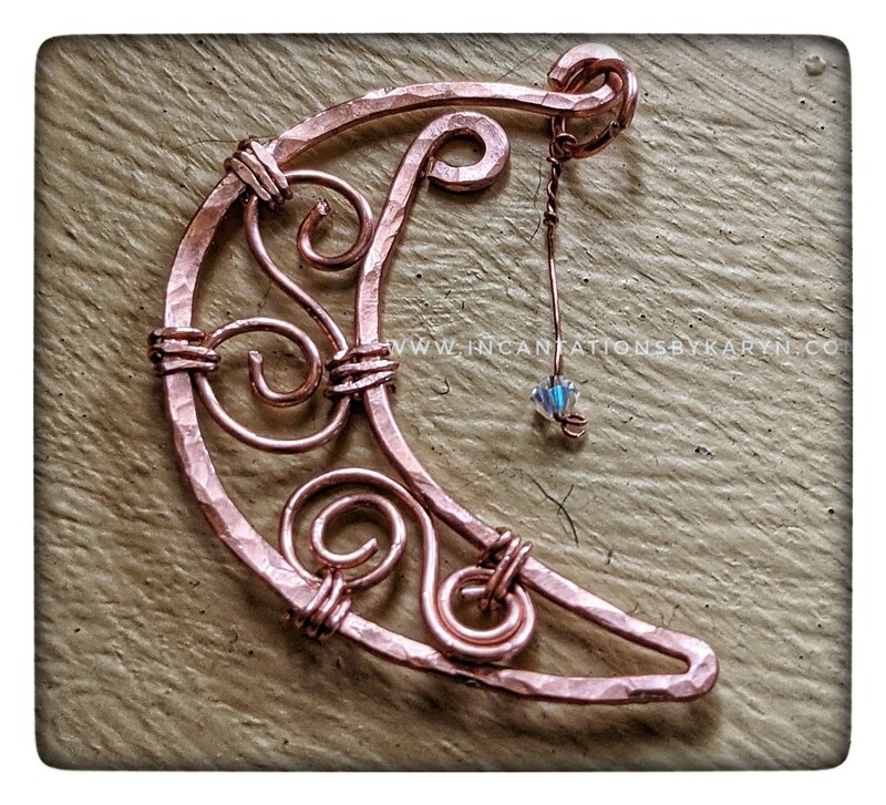 Lunar Moon Copper Pendant