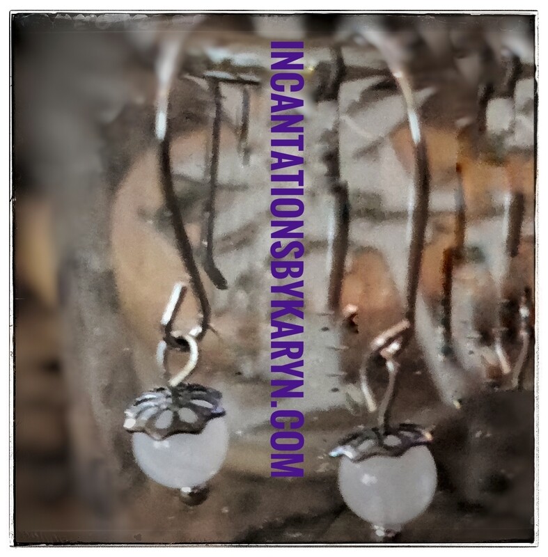 Rainbow moonstone petite earrings