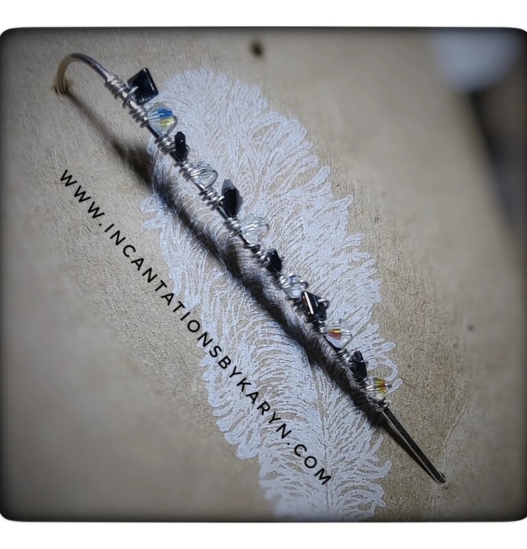 Ear Hook With Swarovski Crystals 