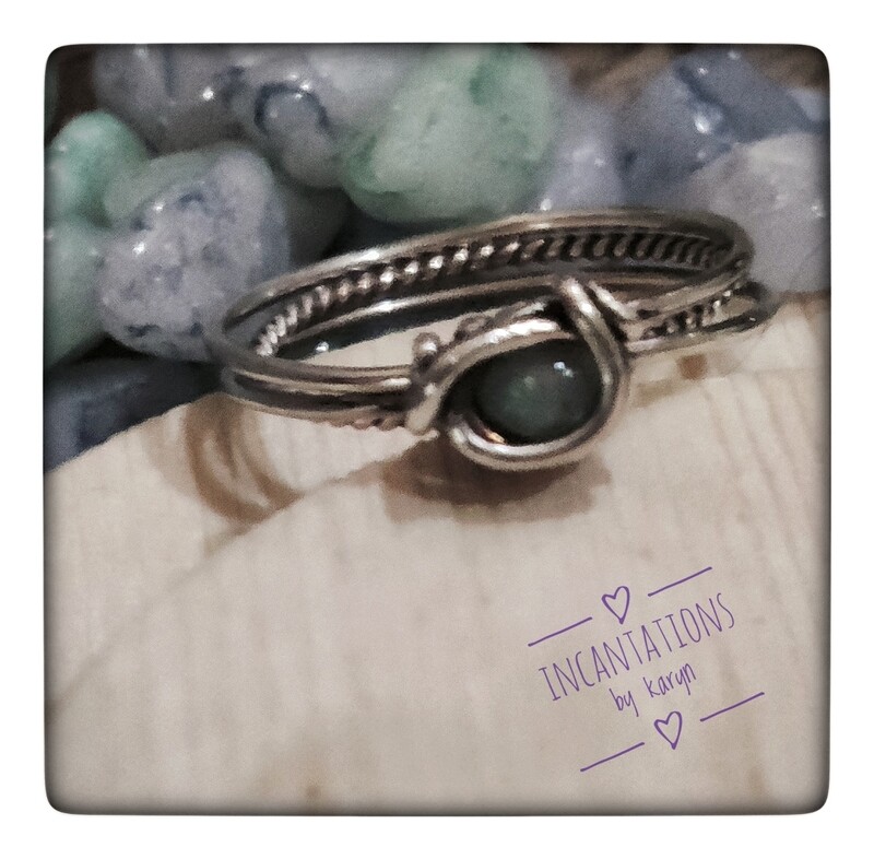 Micro Ethiopian Opal Sterling Ring