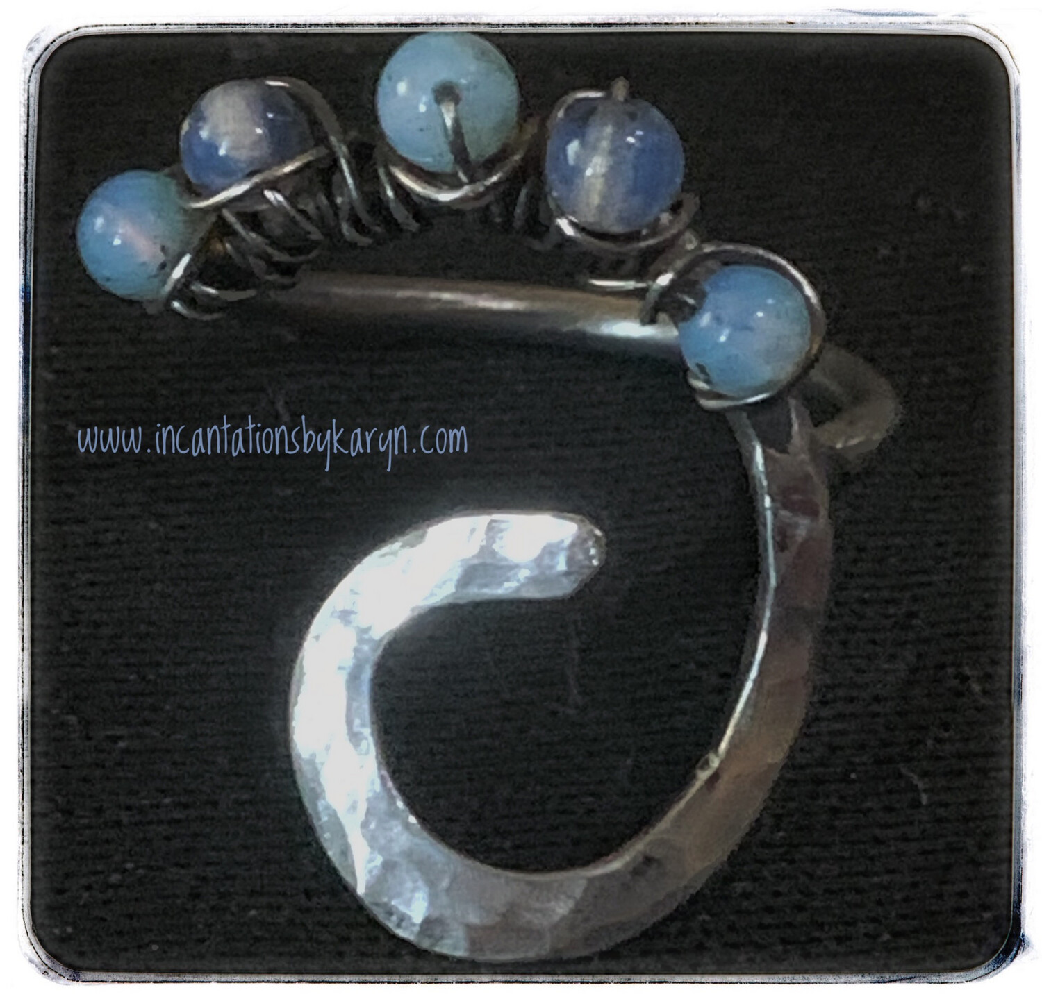 Sterling Silver &amp; Moonstone Gemstone Ring