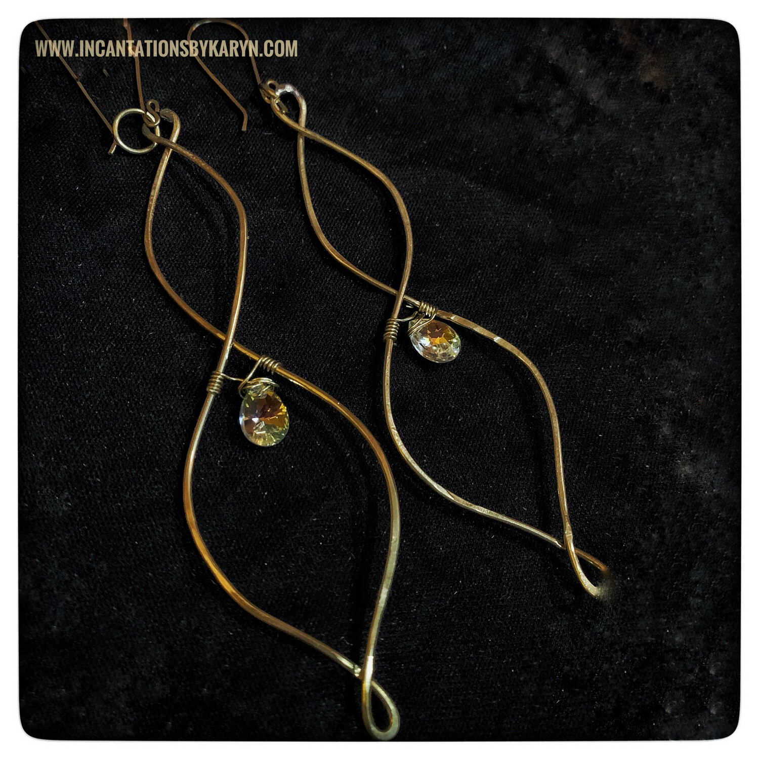 Brass Chandelier Earrings
