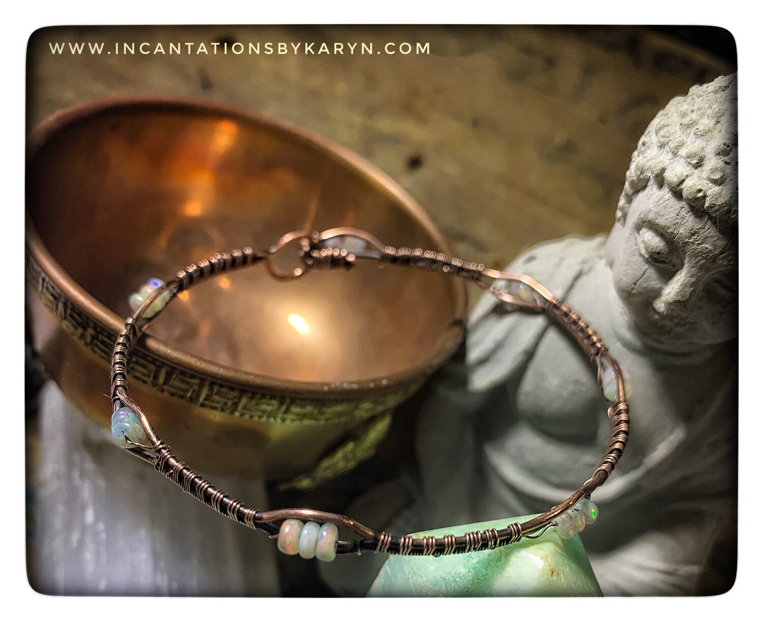 Ethiopian Opal And Copper Bracelet