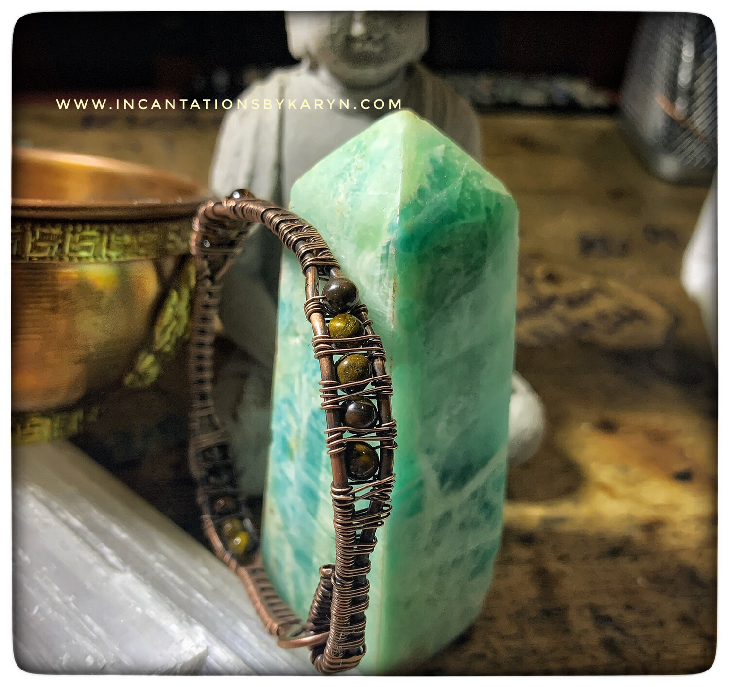 Tigers Eye Copper Bracelet