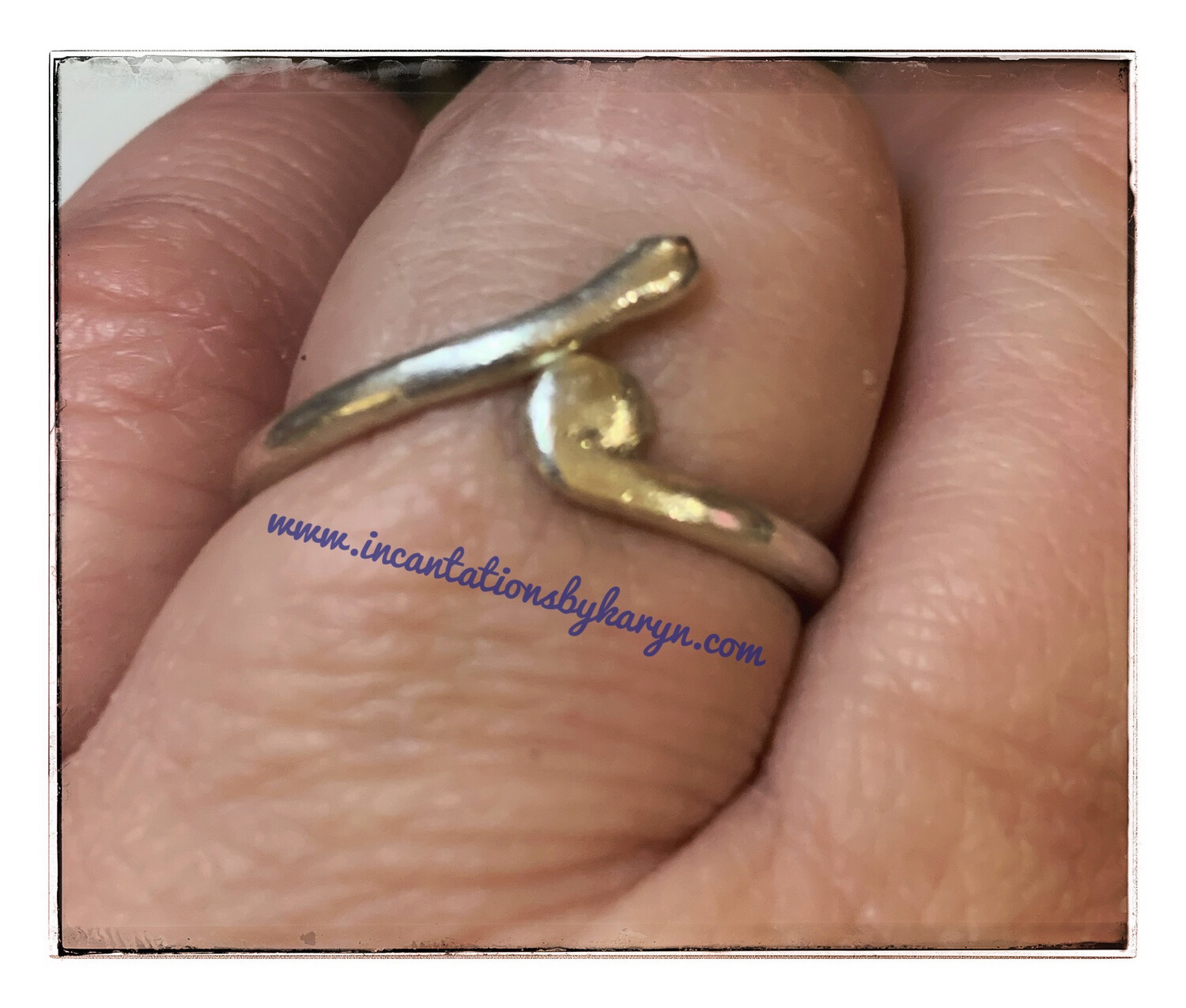 Plain sterling silver ring 