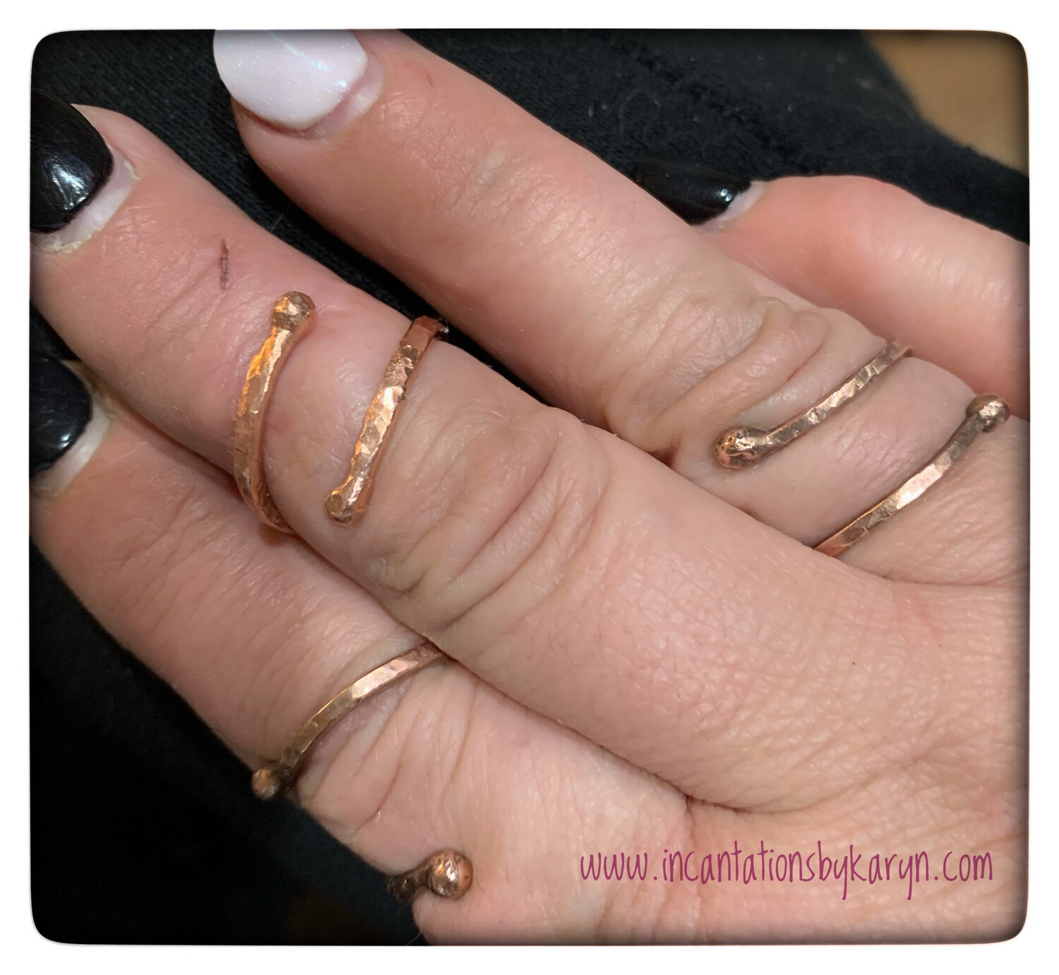 Wrap around copper rings