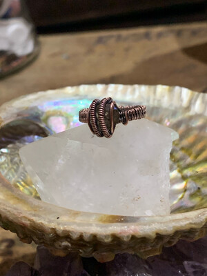 Lemon Topaz Copper Ring