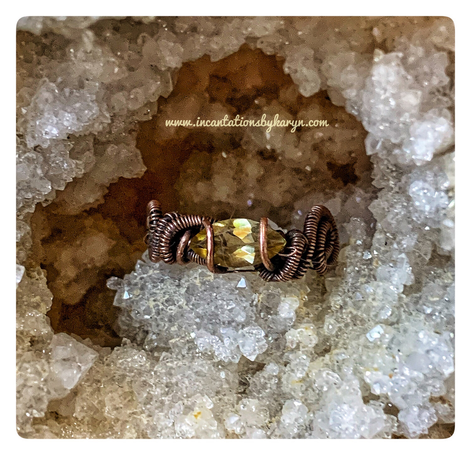 Citrine marquee ring