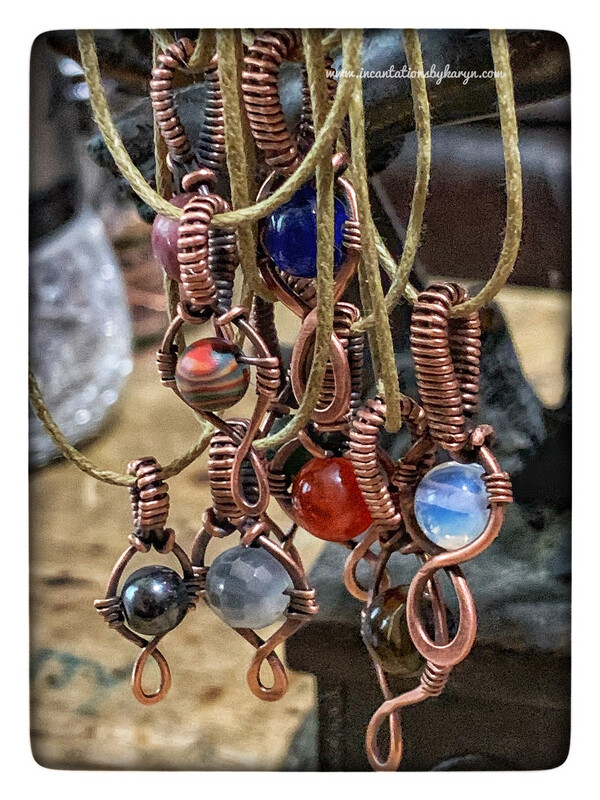 Mini copper pendants 