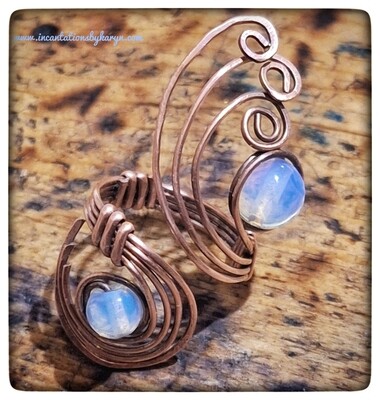 Opalite and Copper Ring