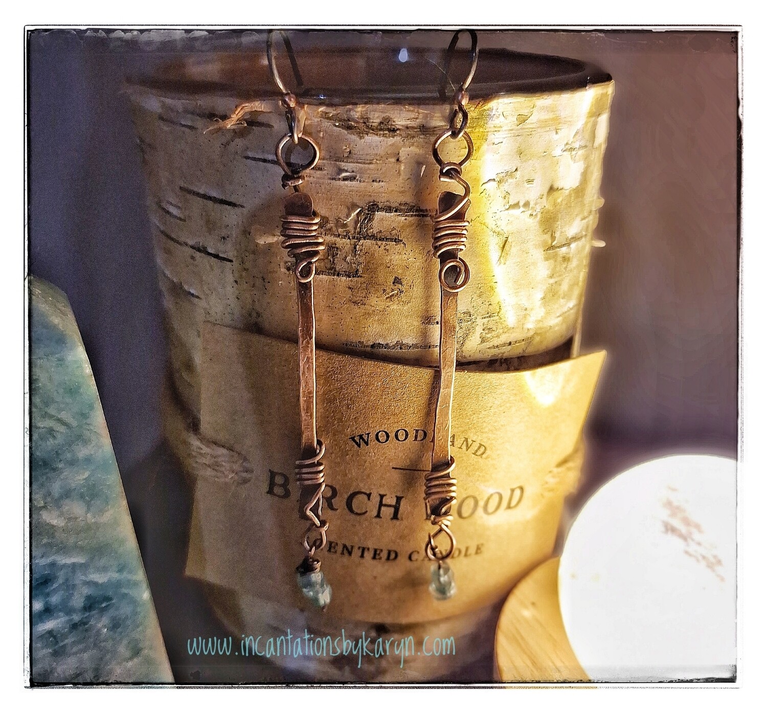 Apatite &amp; Copper Earrings