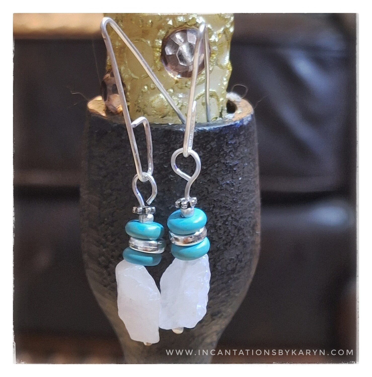 Rainbow 🌈 Moonstone Earrings