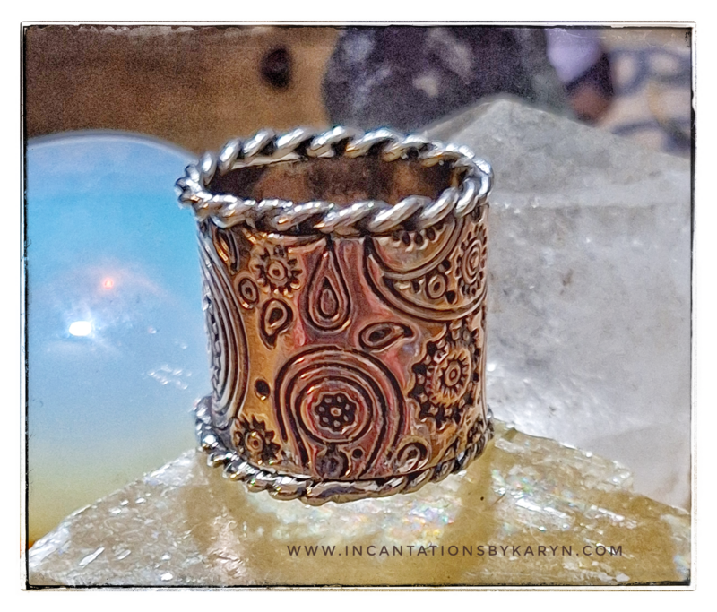 Paisley Copper Ring