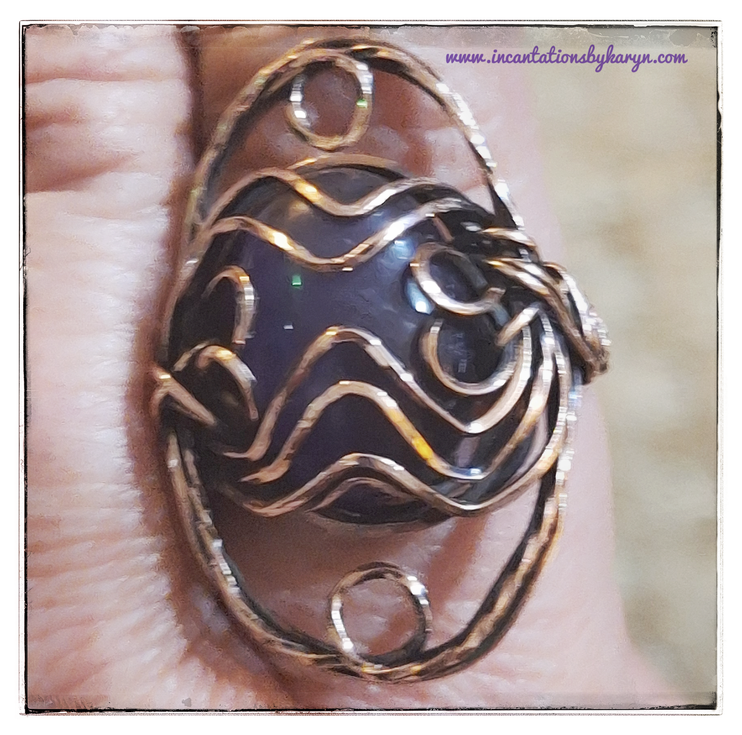 Amethyst Fiagree Ring