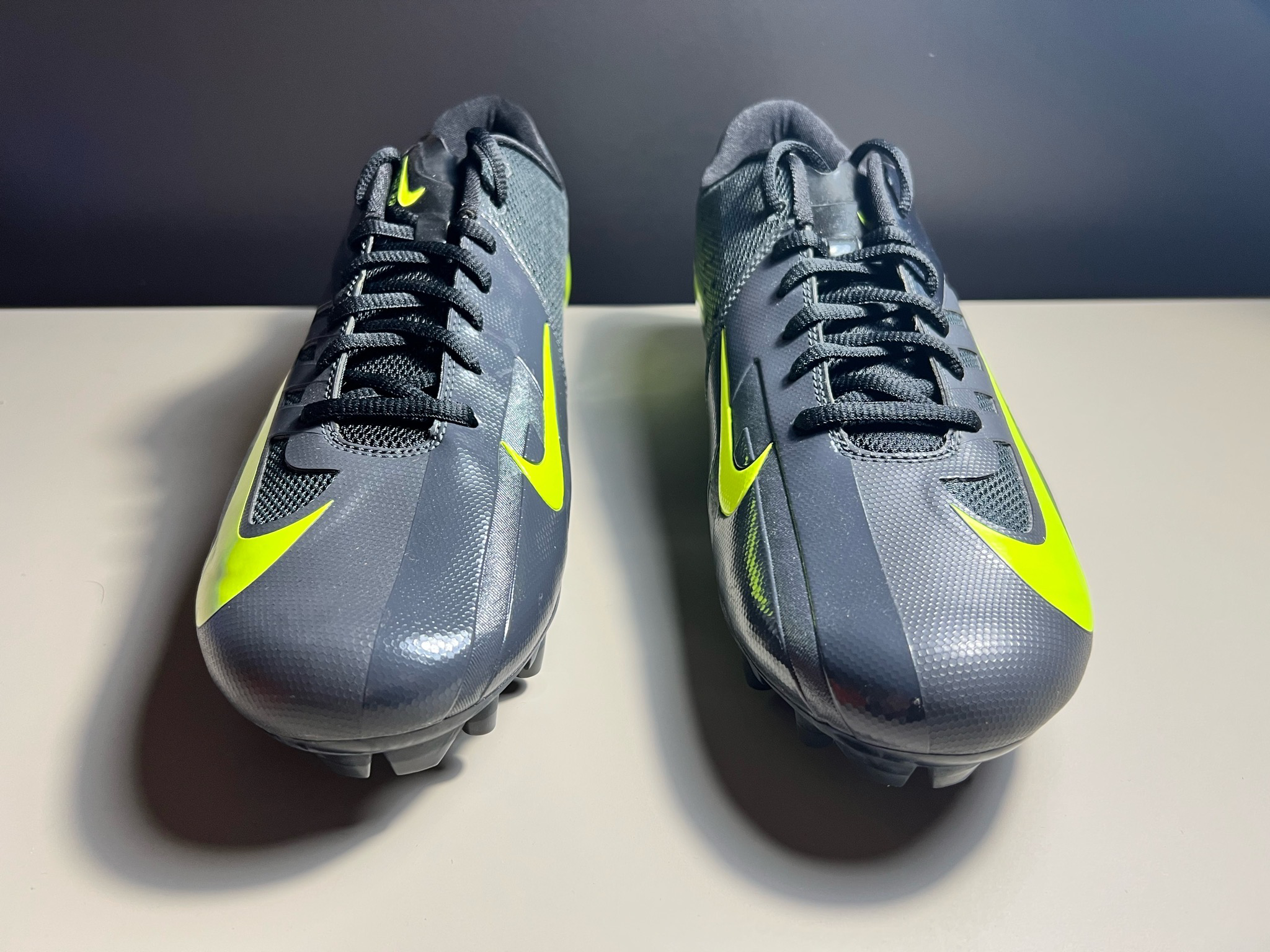 Nike Vapor Pro Low Lacrosse Cleats - Dark Gray/Volt