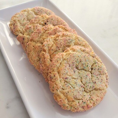 Pastel Sparkling Sugar Cookies (Half Dozen)
