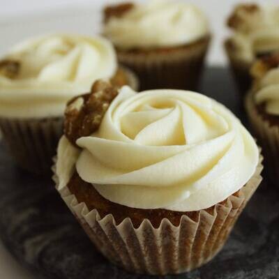 Carrot Cake Cupcakes (DF Available)