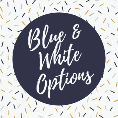 Blue and White Options